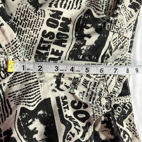 Garage denim low rise newspaper flares size 00 - Picture 7 of 10